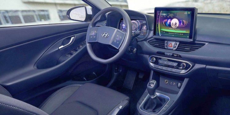 Hyundai interior concept touchscreen volan